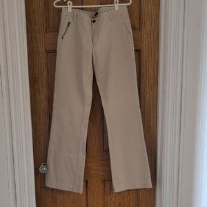 Tan Straight Leg Pants with Versatile Style